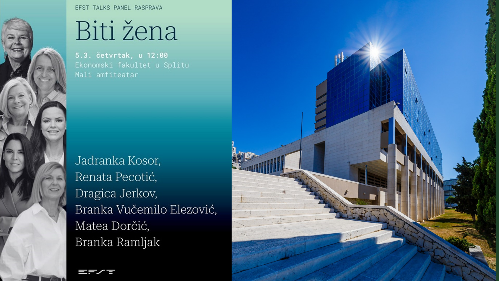 Naša dekanica sudjeluje na EFST Talks panelu